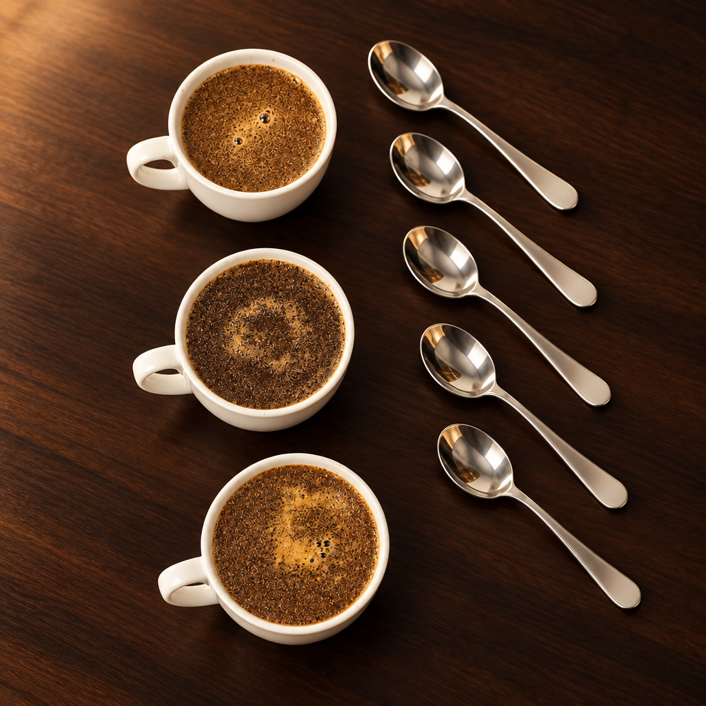 Cata de café estilo premium