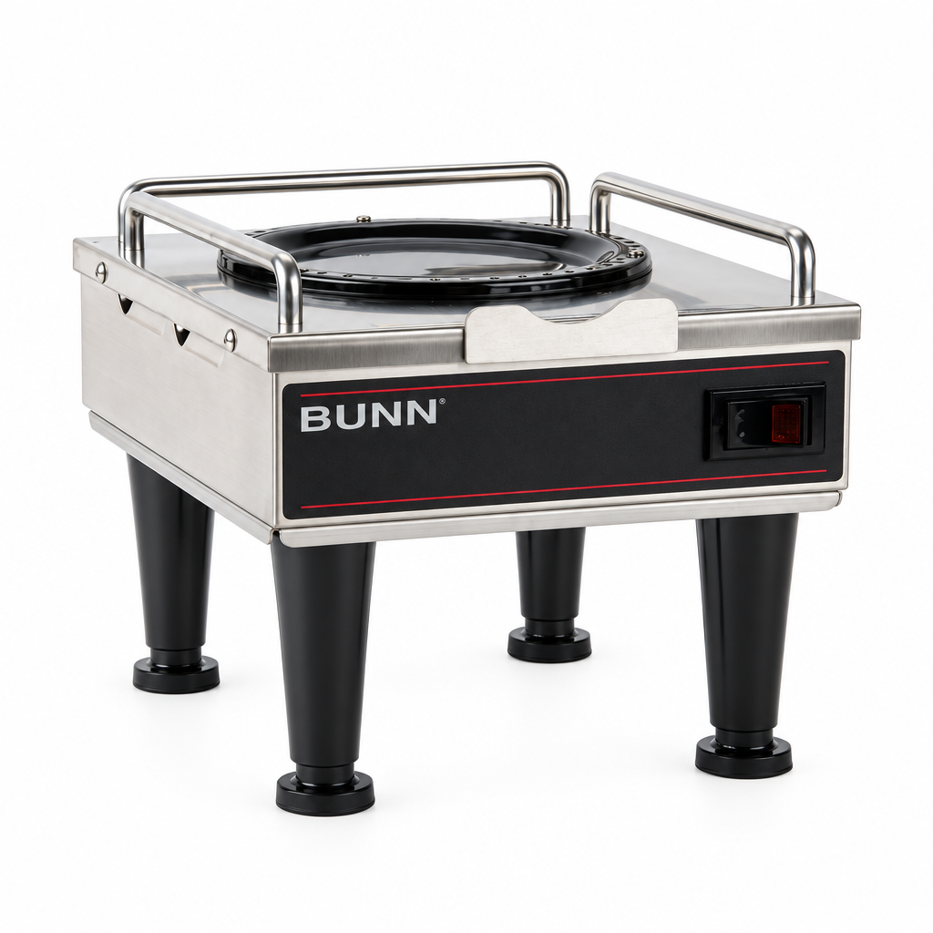 Calentador de servidor de café Bunn RWS1 sobre fondo blanco
